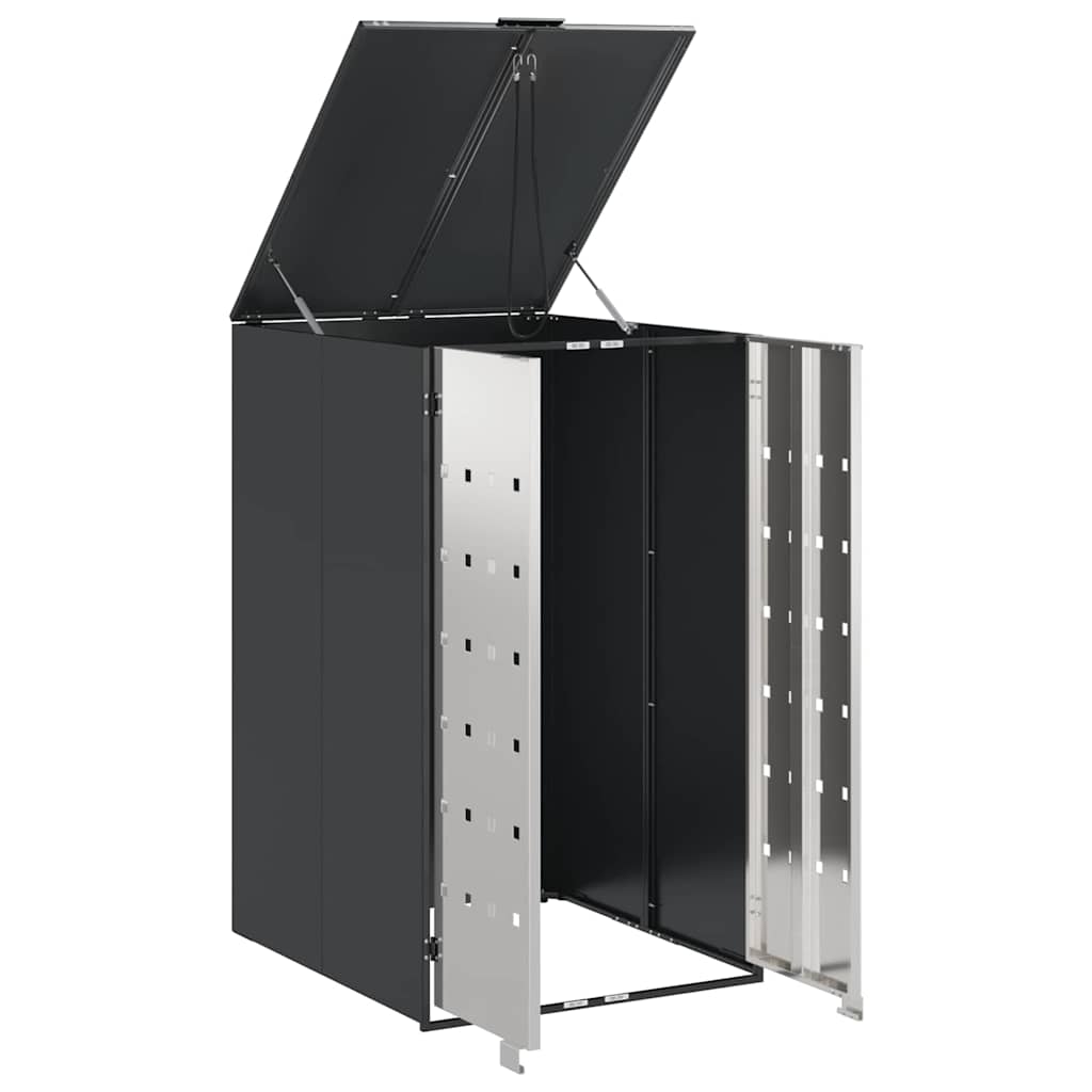 Afvalcontaineropslag met gasliftdeksel voor 240L container