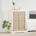 Cabinet Door 2 pcs Natural 110 x 2.1 x 39.5 cm Solid Pine Wood