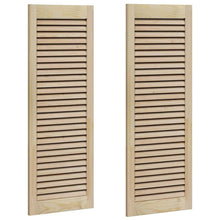 Kastdeuren 2 pcs Bruin 110 x 39.5 x 2.1 cm Massief grenenhout