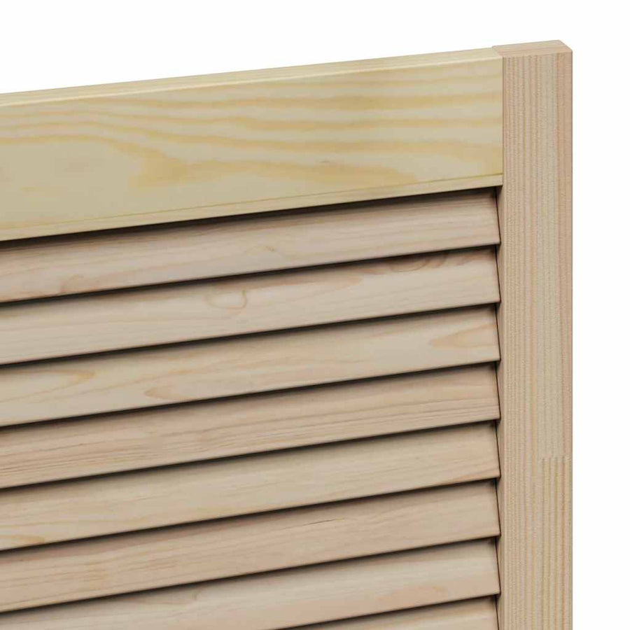 Kastdeuren 2 pcs Bruin 110 x 49.5 x 2.1 cm Massief grenenhout