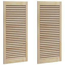 Kastdeuren 2 pcs Bruin 110 x 49.5 x 2.1 cm Massief grenenhout