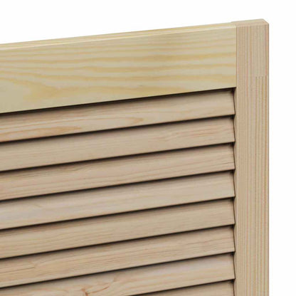 Kastdeuren 2 pcs Bruin 110 x 59.5 x 2.1 cm Massief grenenhout