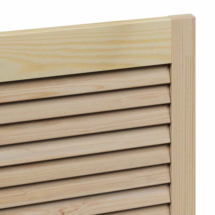 Kastdeuren 2 pcs Bruin 110 x 59.5 x 2.1 cm Massief grenenhout