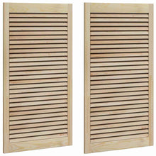 Kastdeuren 2 pcs Bruin 110 x 59.5 x 2.1 cm Massief grenenhout