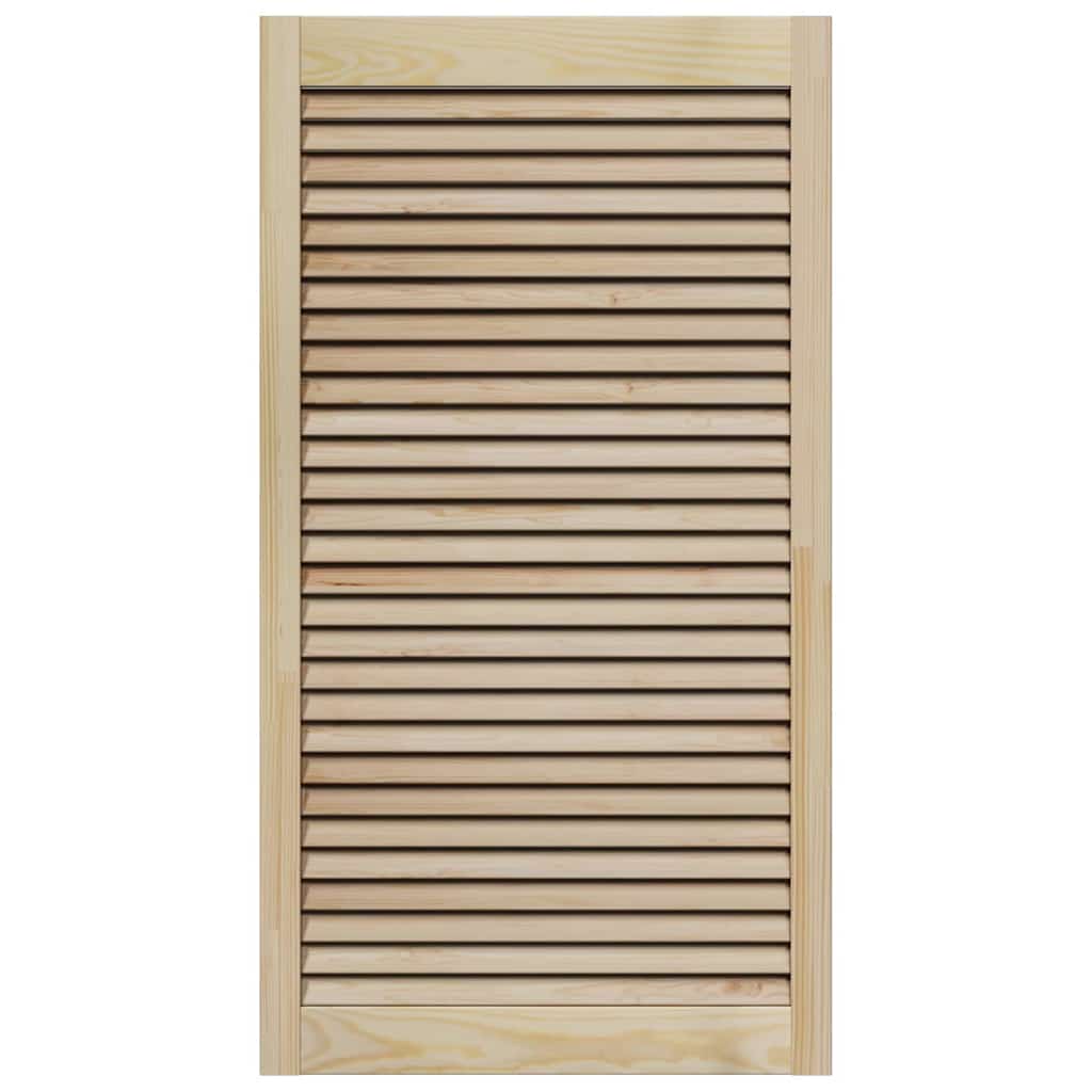 Kastdeuren 2 pcs Bruin 110 x 59.5 x 2.1 cm Massief grenenhout