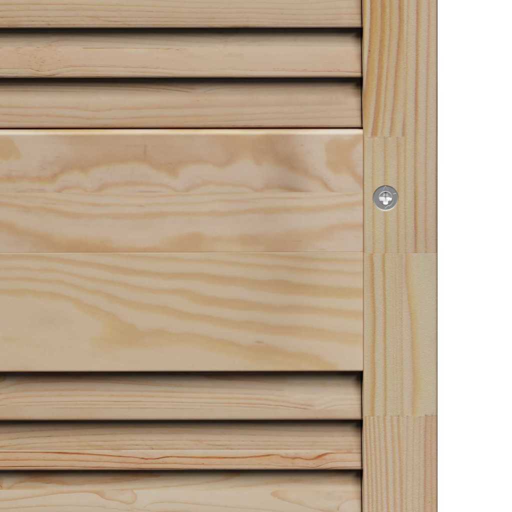 Kastdeuren 2 pcs Bruin 140.5 x 39.5 x 2.1 cm Massief grenenhout