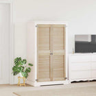 Cabinet Door 2 pcs Natural 39.5 x 2.1 x 140.5 cm Solid Pine Wood