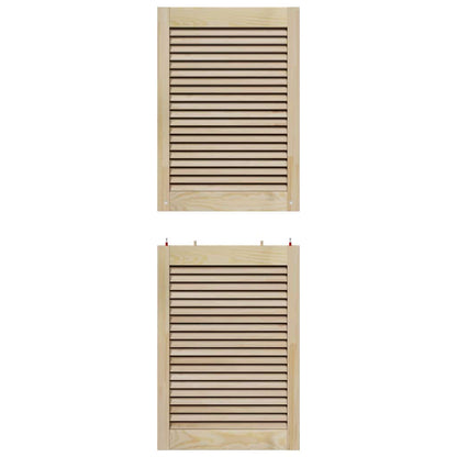 Kastdeur Anders Bruin 140.5 x 49.5 x 2.1 cm Massief grenenhout