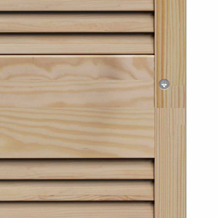 Kastdeur Anders Bruin 140.5 x 49.5 x 2.1 cm Massief grenenhout