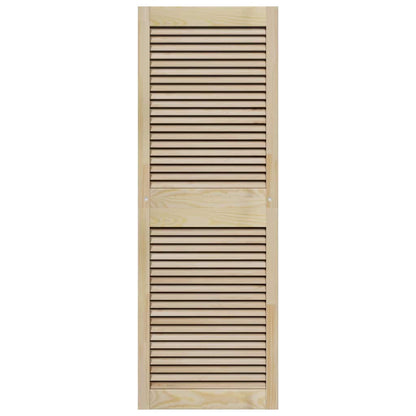 Kastdeur Anders Bruin 140.5 x 49.5 x 2.1 cm Massief grenenhout