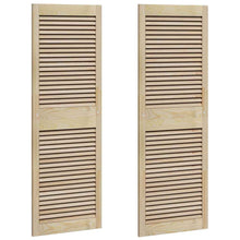 Kastdeuren 2 pcs Bruin 140.5 x 49.5 x 2.1 cm Massief grenenhout