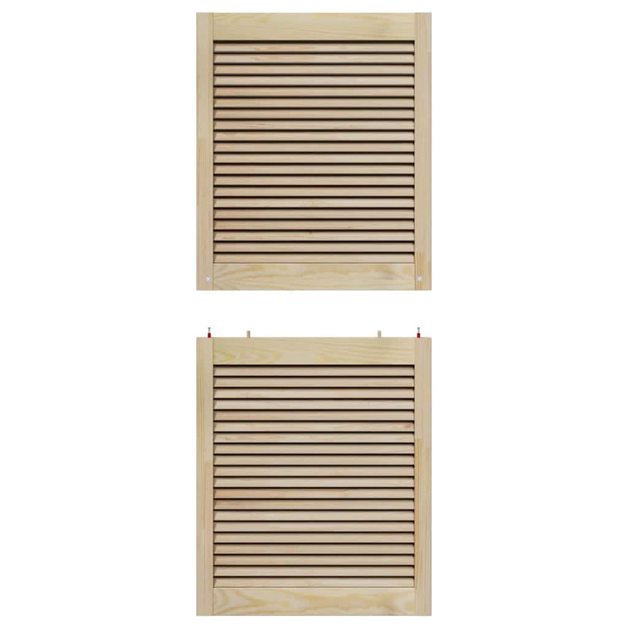Kastdeur Anders Bruin 140.5 x 59.5 x 2.1 cm Massief grenenhout