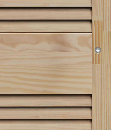 Kastdeur Anders Bruin 140.5 x 59.5 x 2.1 cm Massief grenenhout