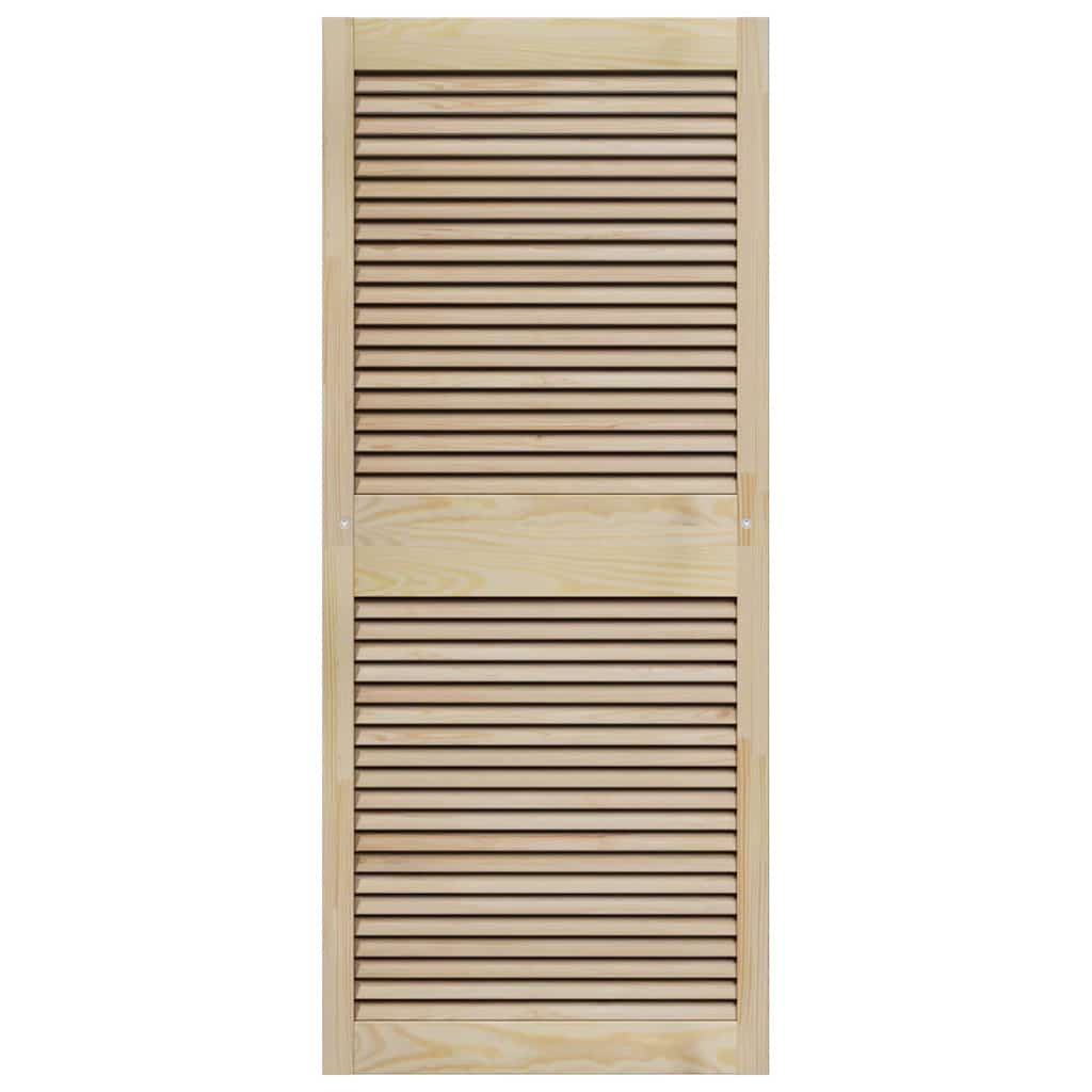 Kastdeur Anders Bruin 140.5 x 59.5 x 2.1 cm Massief grenenhout