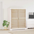 Cabinet door 2 pcs Natural 140.5 x 2.1 x 59.5 cm Solid pine wood