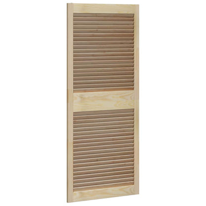 Kastdeuren 2 pcs Bruin 140.5 x 59.5 x 2.1 cm Massief grenenhout