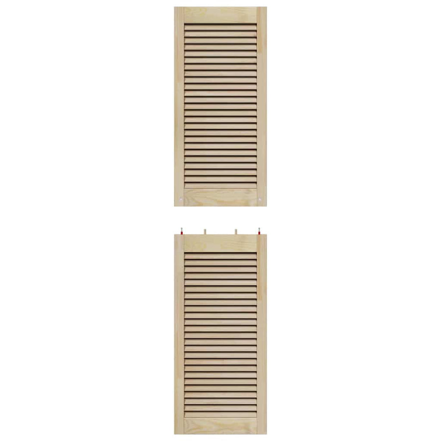 Kastdeur Anders Bruin 170 x 39.5 x 2.1 cm Massief grenenhout