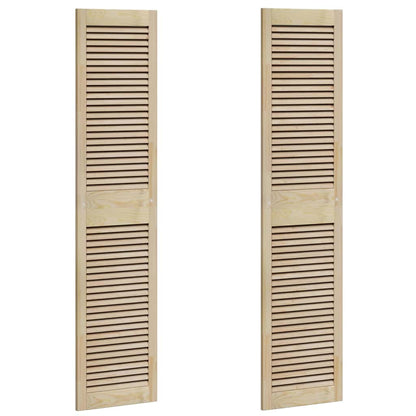 Kastdeuren 2 pcs Bruin 170 x 39.5 x 2.1 cm Massief grenenhout