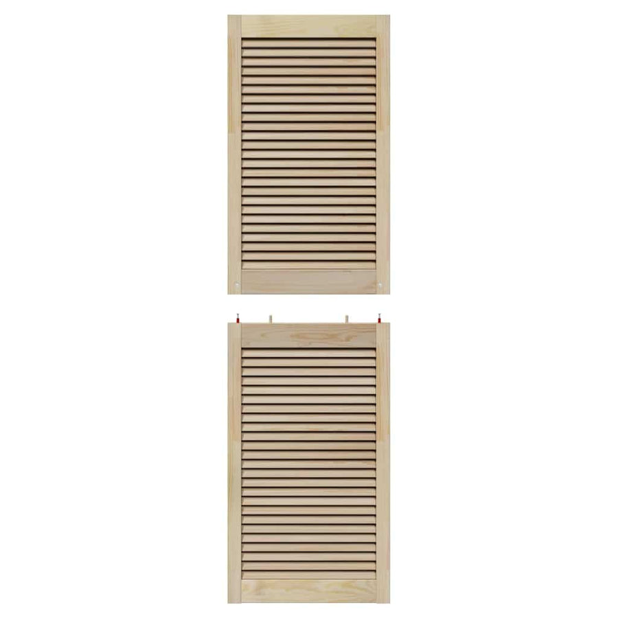 Kastdeur Anders Bruin 170 x 49.5 x 2.1 cm Massief grenenhout