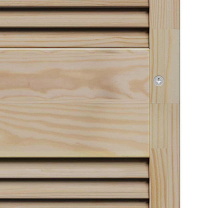 Kastdeur Anders Bruin 170 x 49.5 x 2.1 cm Massief grenenhout