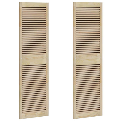 Kastdeuren 2 pcs Bruin 170 x 49.5 x 2.1 cm Massief grenenhout