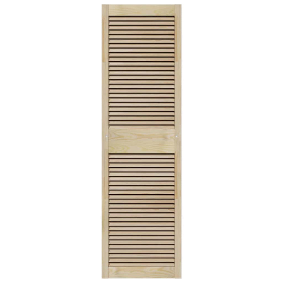 Kastdeuren 2 pcs Bruin 170 x 49.5 x 2.1 cm Massief grenenhout