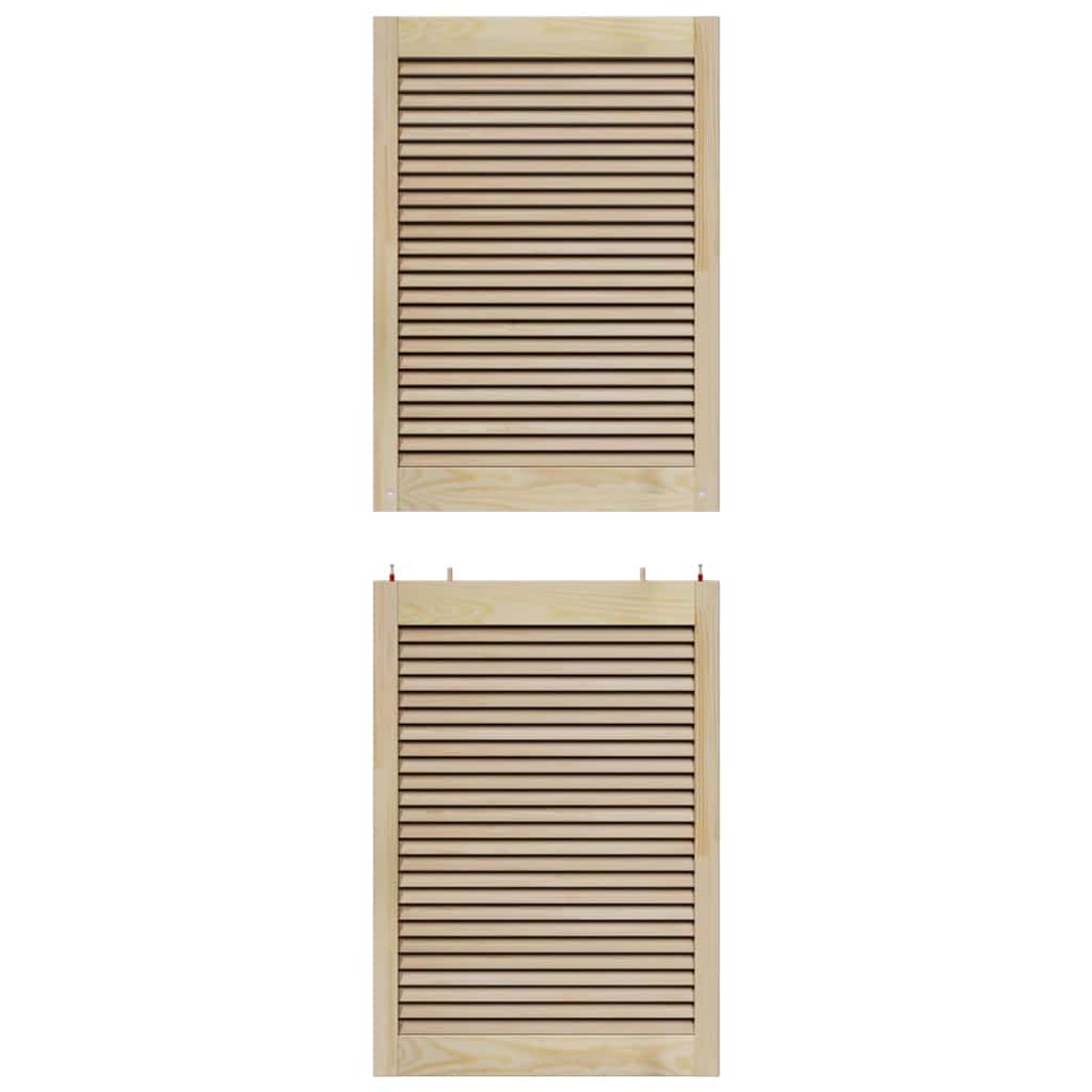 Kastdeur Anders Bruin 170 x 59.5 x 2.1 cm Massief grenenhout