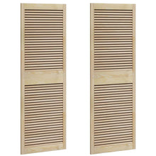 Kastdeuren 2 pcs Bruin 170 x 59.5 x 2.1 cm Massief grenenhout