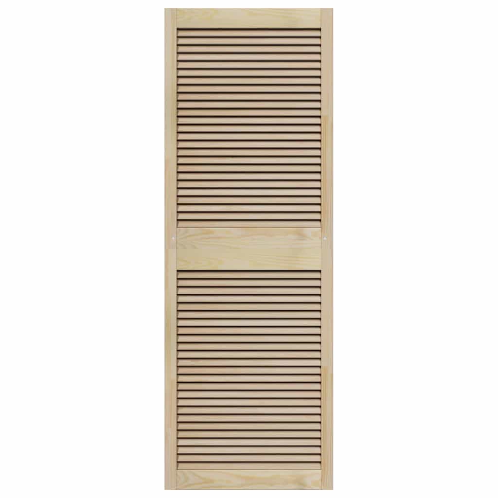 Kastdeuren 2 pcs Bruin 170 x 59.5 x 2.1 cm Massief grenenhout