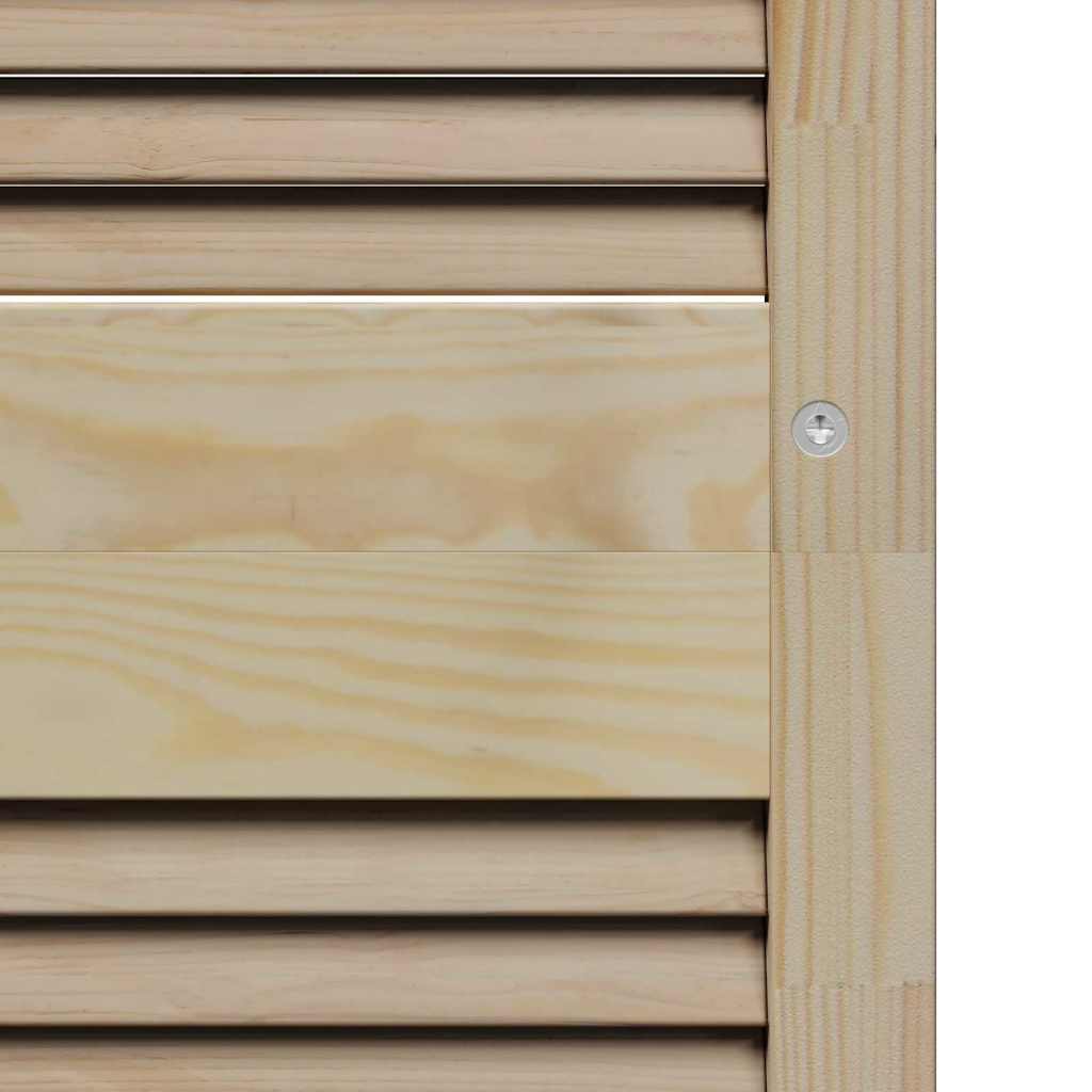 Kastdeur 201 X 2,1 X 39,5 Cm Massief Grenenhout Naturel 201 x 39,5 cm