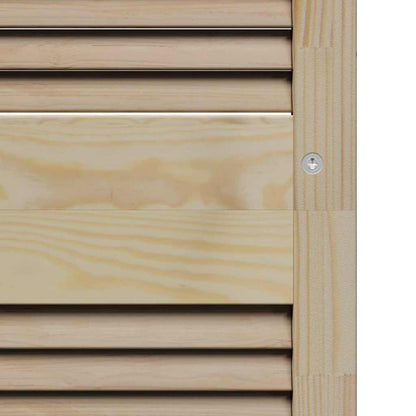 Kastdeur 201 X 2,1 X 39,5 Cm Massief Grenenhout Naturel 201 x 39,5 cm