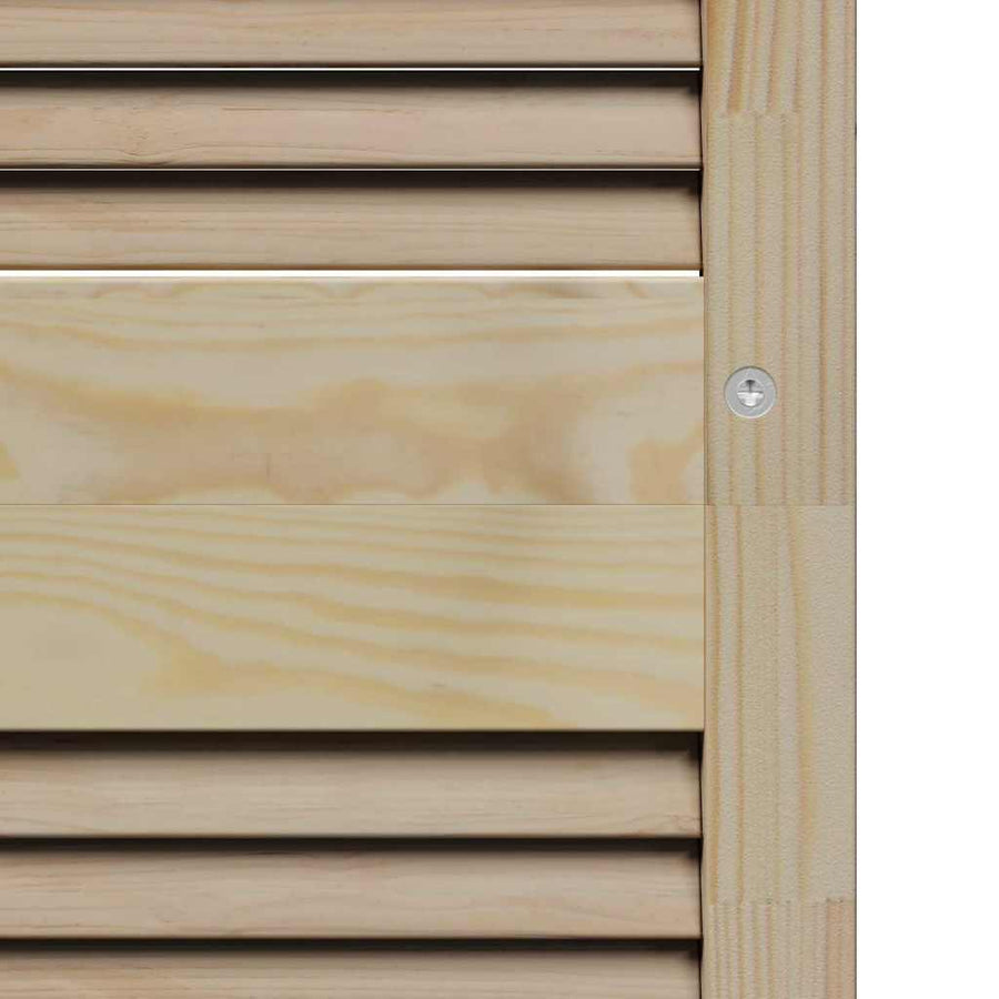 Kastdeur 2 pcs Naturel 201 x 2,1 x 39,5 cm Massief grenenhout