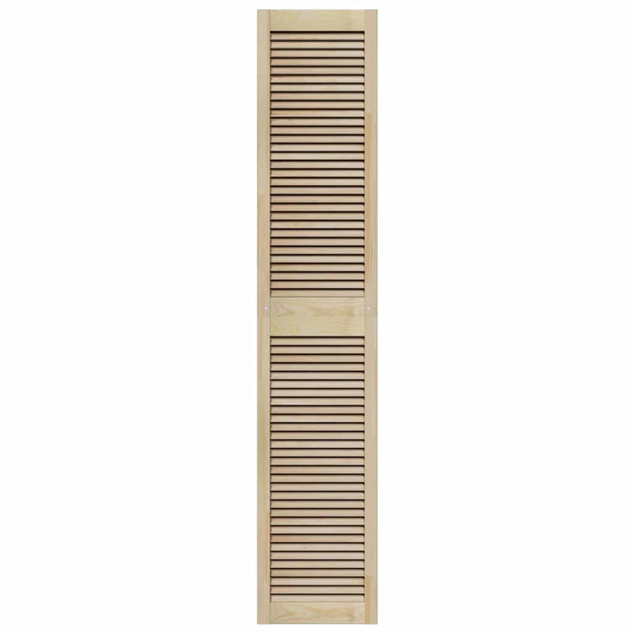 Kastdeur 2 pcs Naturel 201 x 2,1 x 39,5 cm Massief grenenhout