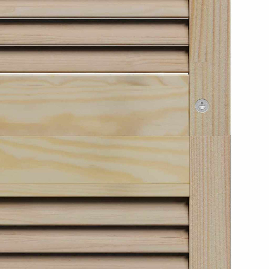Kastdeuren 2 pcs Bruin 201 x 49.5 x 2.1 cm Massief grenenhout