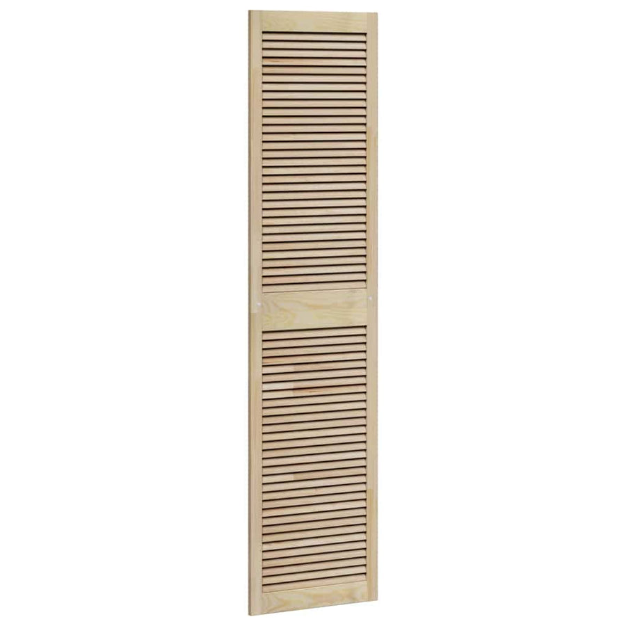 Kastdeuren 2 pcs Bruin 201 x 49.5 x 2.1 cm Massief grenenhout