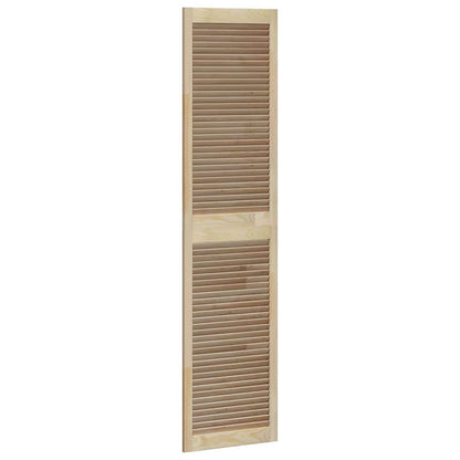 Kastdeuren 2 pcs Bruin 201 x 49.5 x 2.1 cm Massief grenenhout