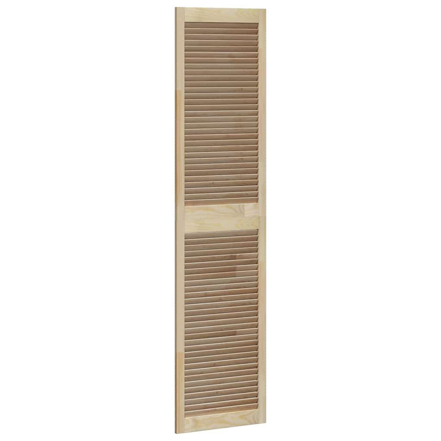 Kastdeuren 2 pcs Bruin 201 x 49.5 x 2.1 cm Massief grenenhout