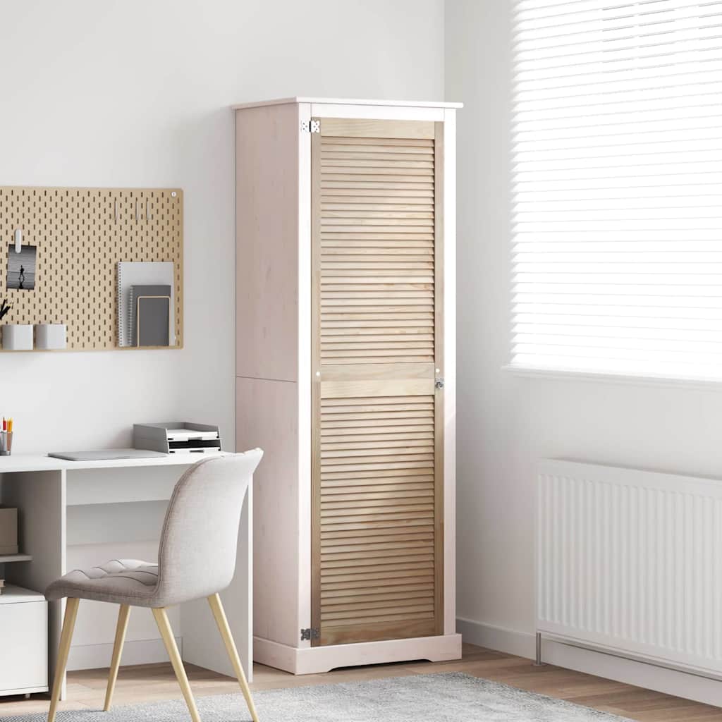 Kastdeur Anders Bruin 201 x 59.5 x 2.1 cm Massief grenenhout