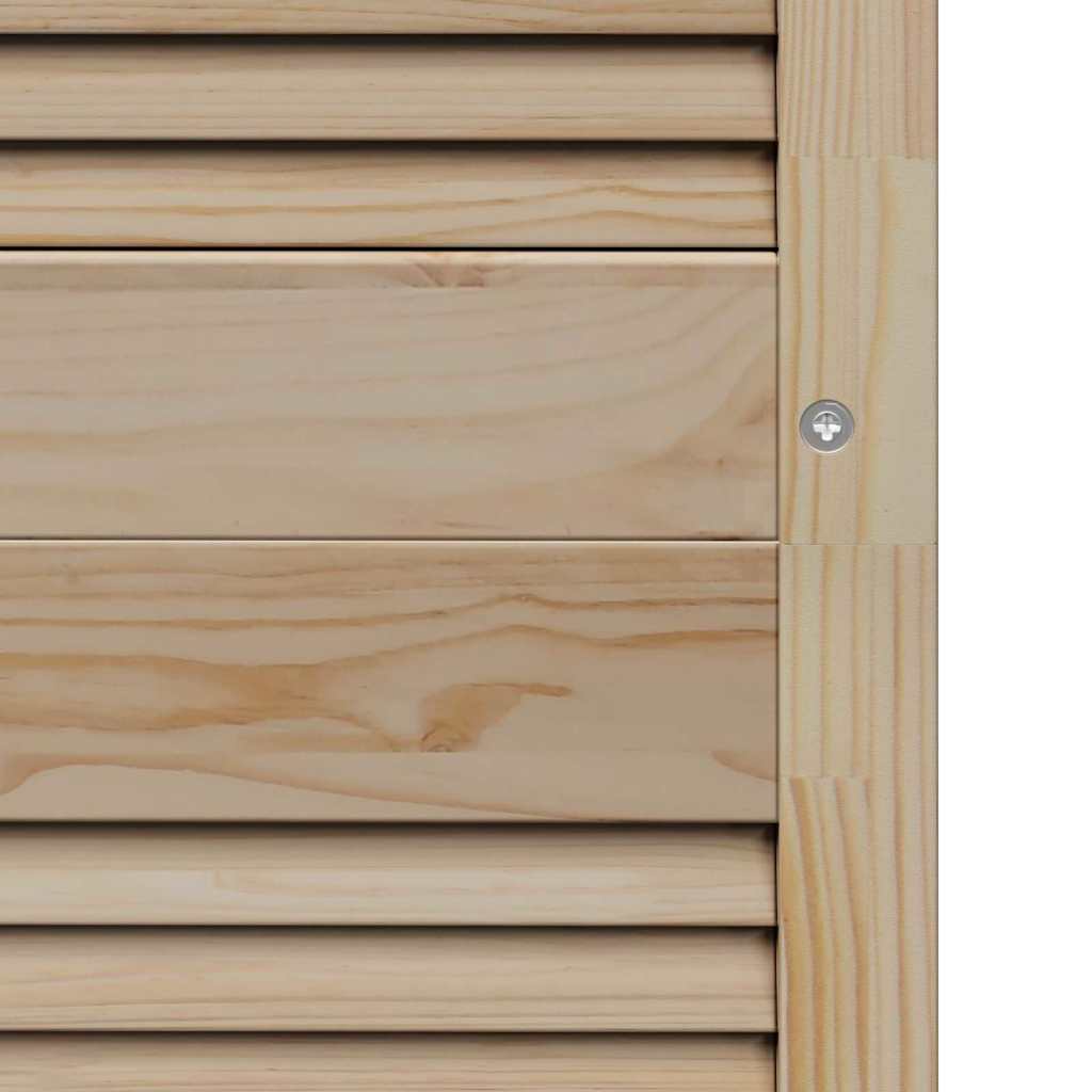 Kastdeuren 2 pcs Bruin 201 x 59.5 x 2.1 cm Massief grenenhout