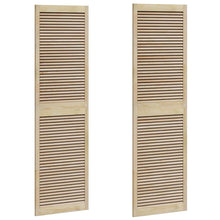 Kastdeuren 2 pcs Bruin 201 x 59.5 x 2.1 cm Massief grenenhout