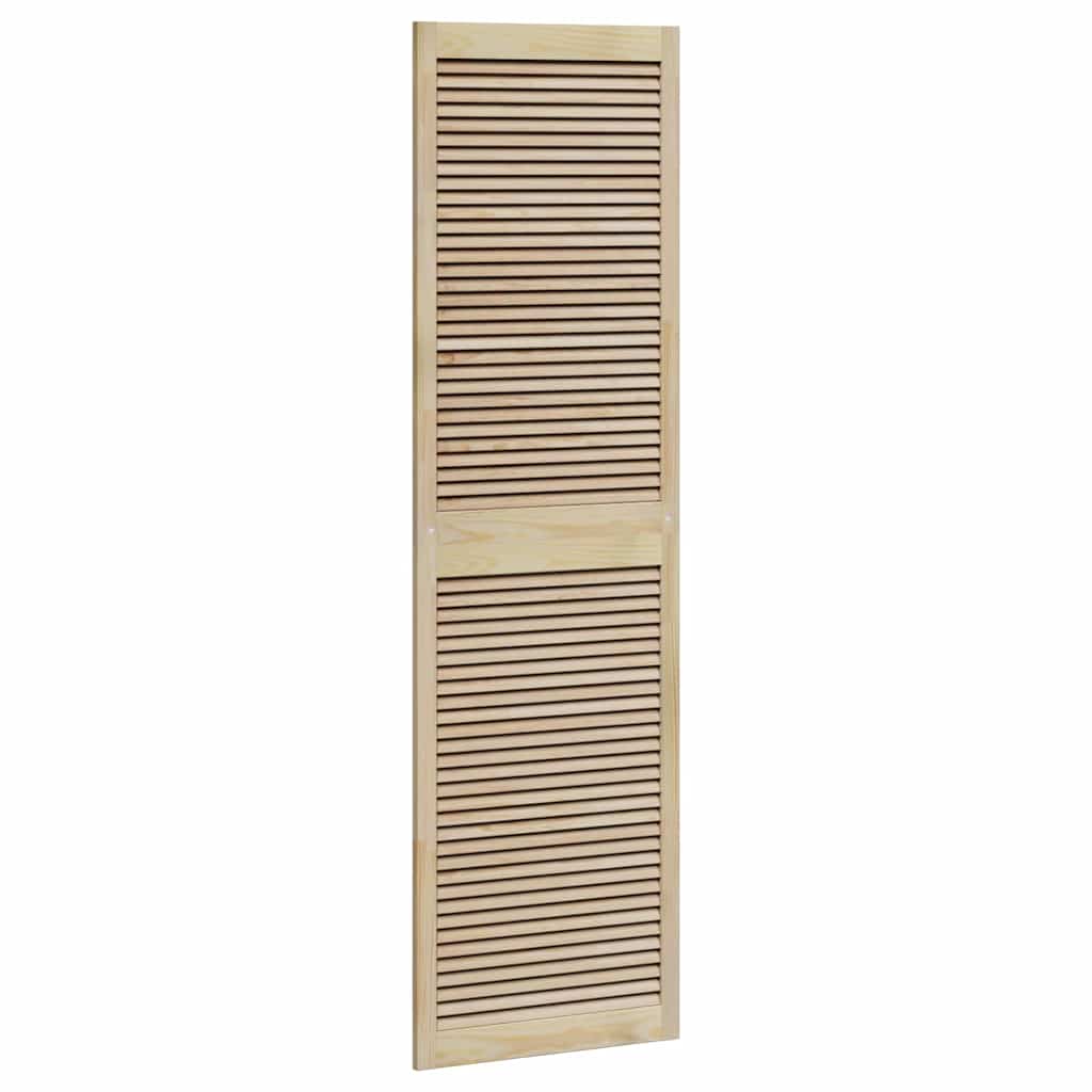 Kastdeuren 2 pcs Bruin 201 x 59.5 x 2.1 cm Massief grenenhout