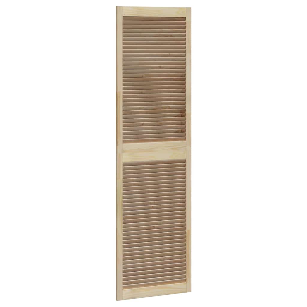 Kastdeuren 2 pcs Bruin 201 x 59.5 x 2.1 cm Massief grenenhout