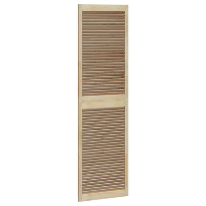 Kastdeuren 2 pcs Bruin 201 x 59.5 x 2.1 cm Massief grenenhout