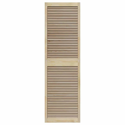 Kastdeuren 2 pcs Bruin 201 x 59.5 x 2.1 cm Massief grenenhout