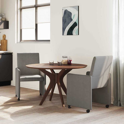 Eetstoelen 2 pcs Lichtgrijs 57 x 66 x 94 cm Katoenen stof