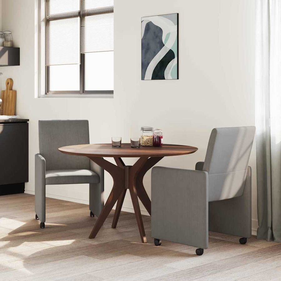Eetstoelen 2 pcs Lichtgrijs 57 x 66 x 94 cm Katoenen stof