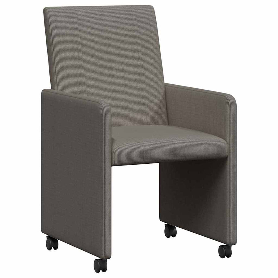 Eetstoelen 2 pcs Lichtgrijs 57 x 66 x 94 cm Katoenen stof