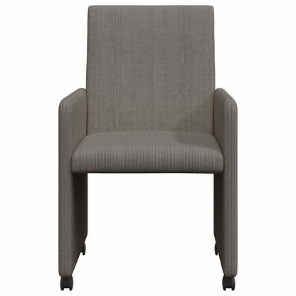 Eetstoelen 2 pcs Lichtgrijs 57 x 66 x 94 cm Katoenen stof