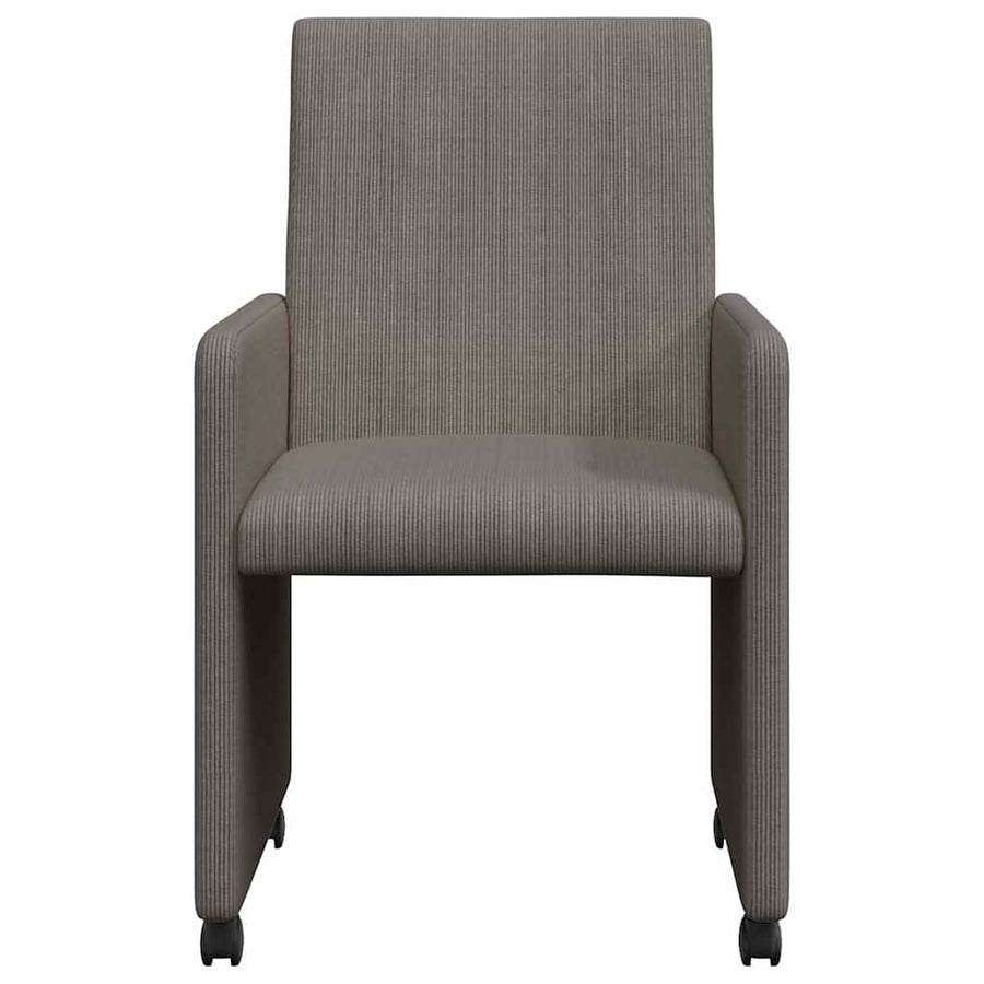 Eetstoelen 2 pcs Lichtgrijs 57 x 66 x 94 cm Katoenen stof