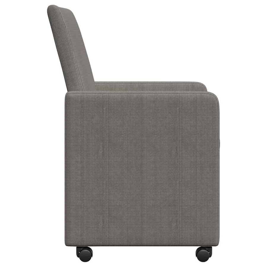 Eetstoelen 2 pcs Lichtgrijs 57 x 66 x 94 cm Katoenen stof